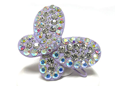 Crystal butterfly hair pin