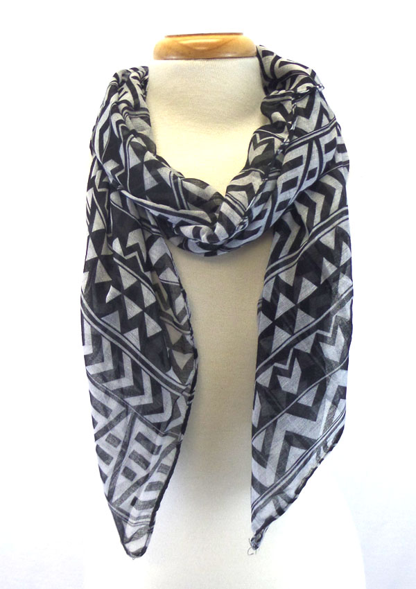 South western texture pattern scarf