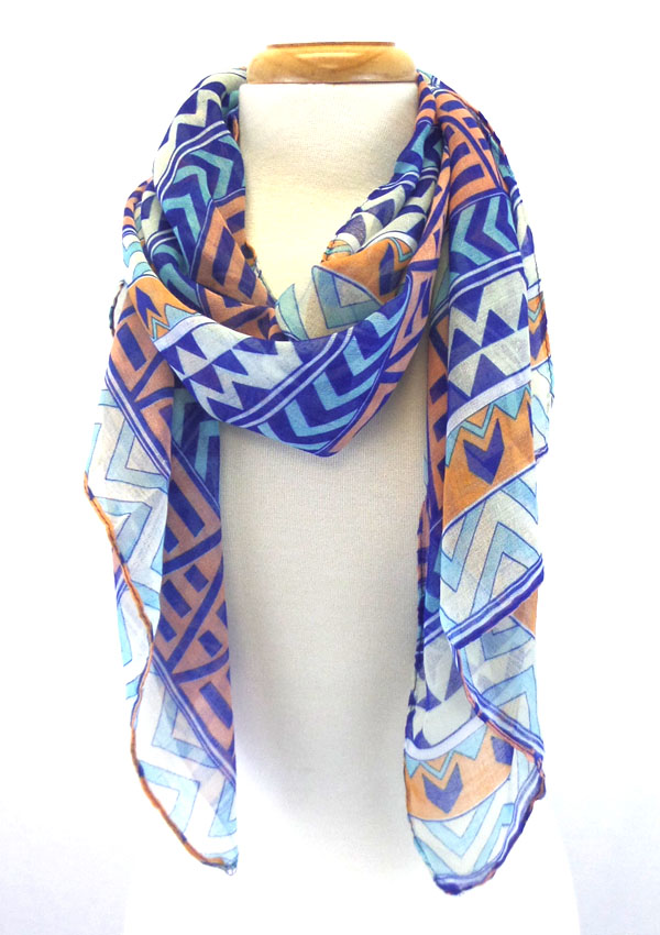 South western texture pattern scarf