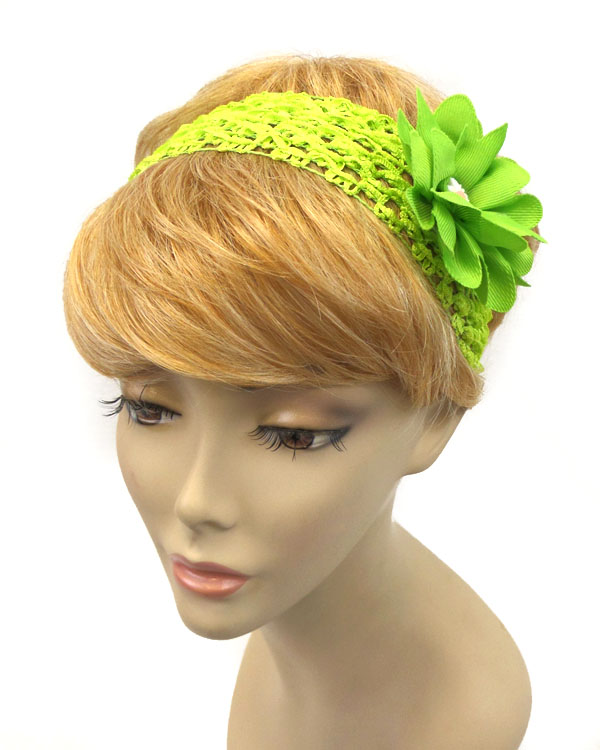 Flower net wide headbang 