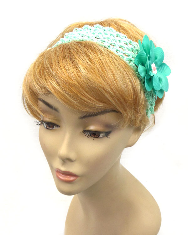 Flower net wide headbang