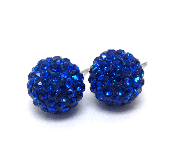 Crystal ball stud earring 