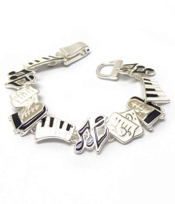 Music note magnetic bracelet