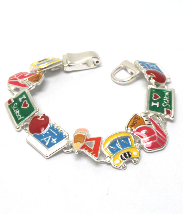 School theme magnetic bracelet