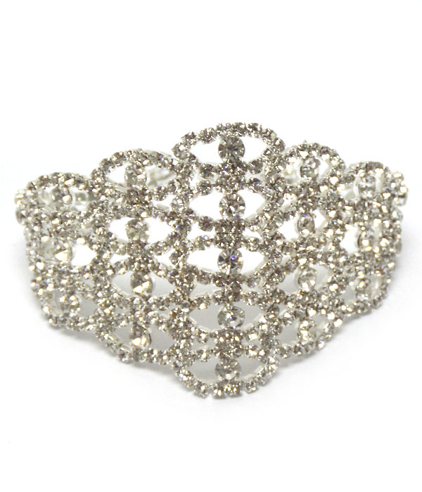 Rhinestone pattern bracelet