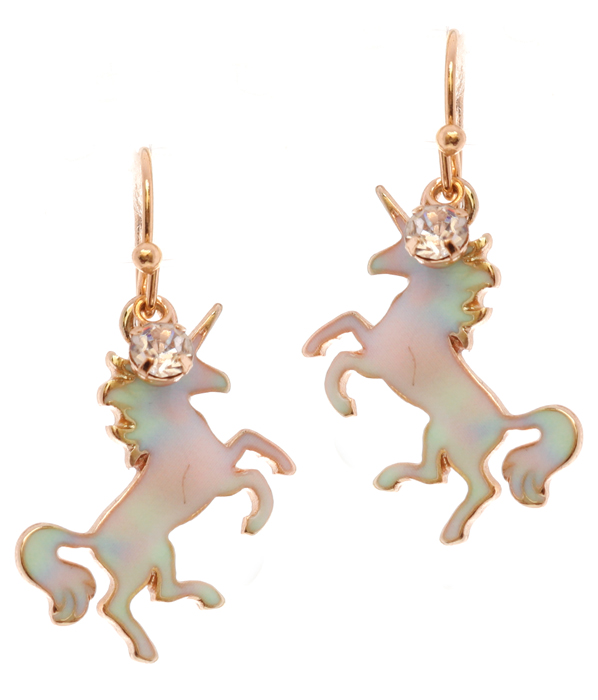 EPOXY UNICORN EARRING