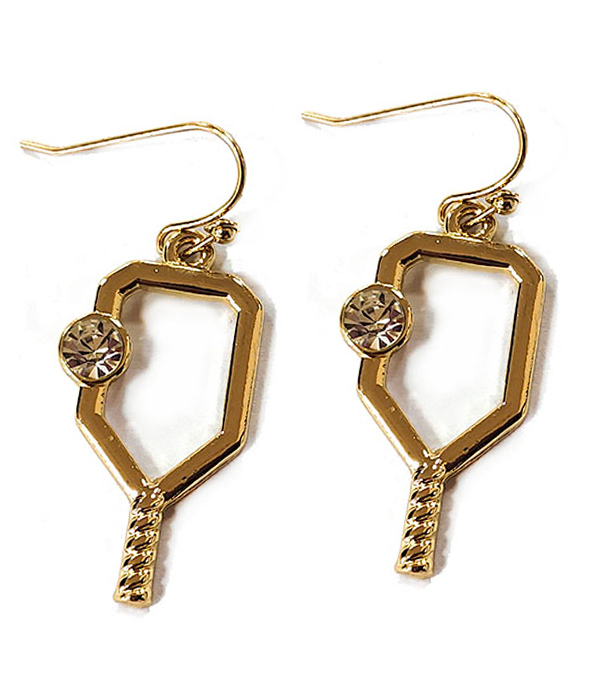 Sport theme earring - pickleball