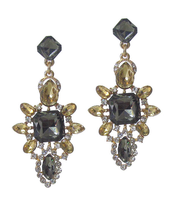 Luxury class austrian crystal party earring