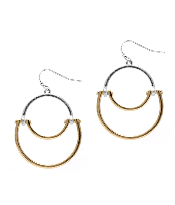 WIRE ART CIRCLE EARRING