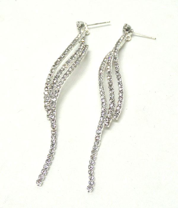 Drop three layer earrings 