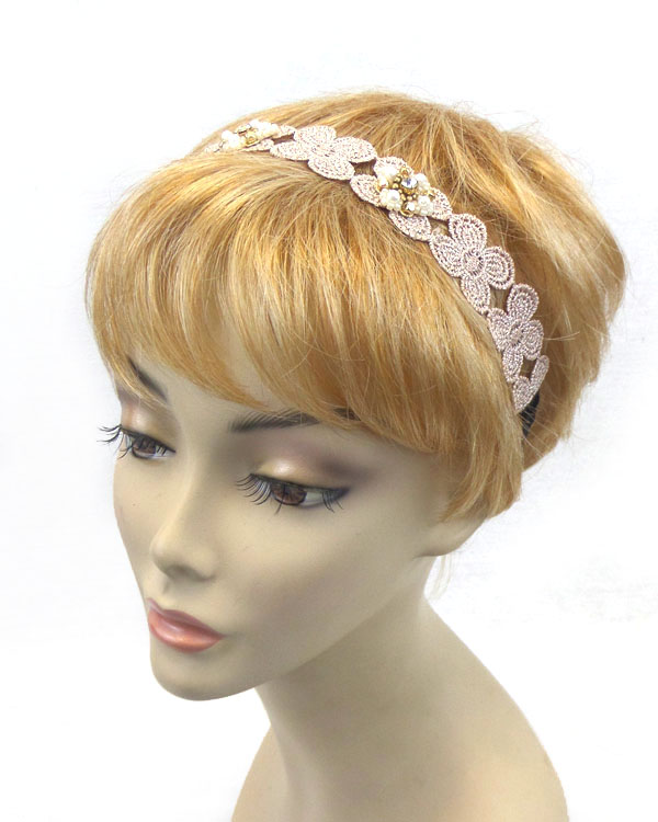 FLOWER LACE HEAD BAND