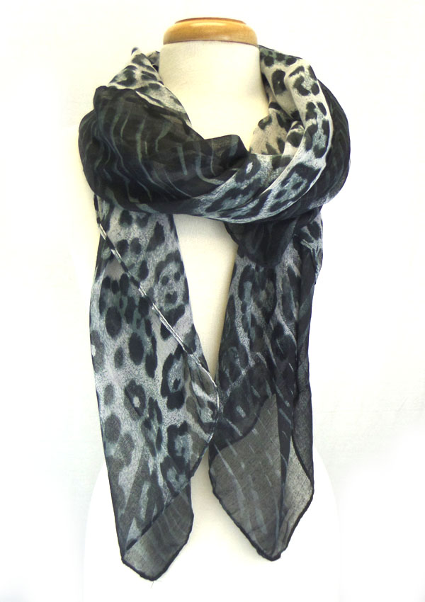 Animal print scarf