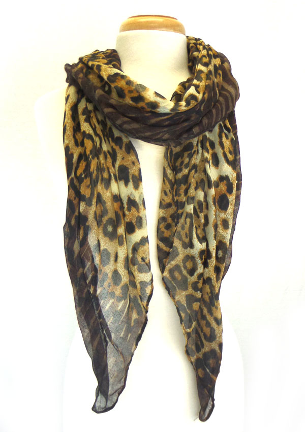 Animal print scarf 
