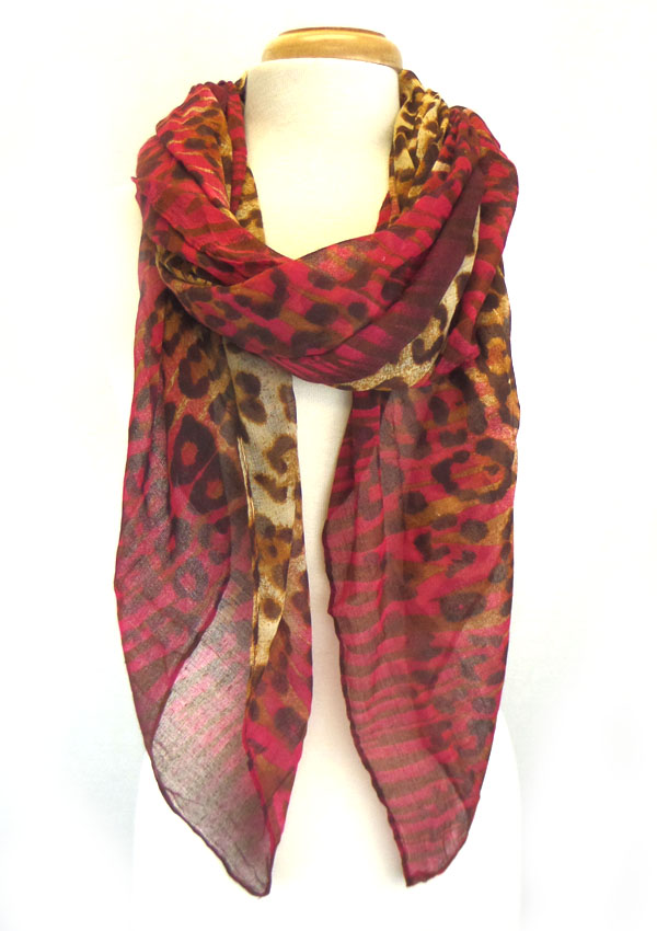 Animal print scarf 