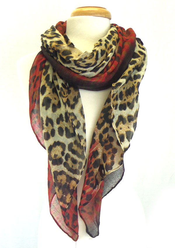 Animal print scarf 