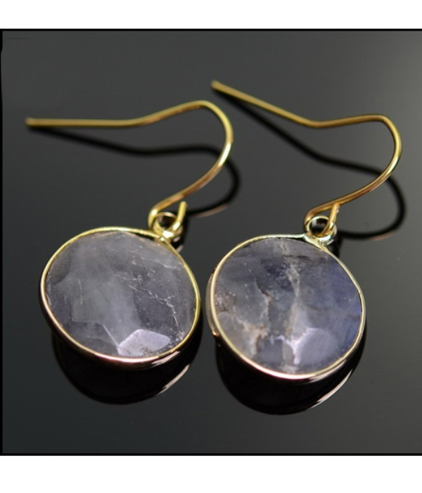 Handmade semi precious stone earring - jasper