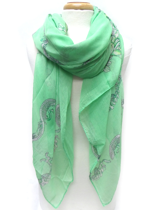 Skull print scarf