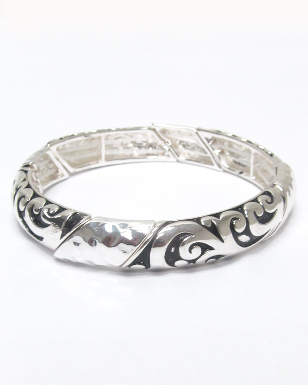 Designer inspired stretch bracelet