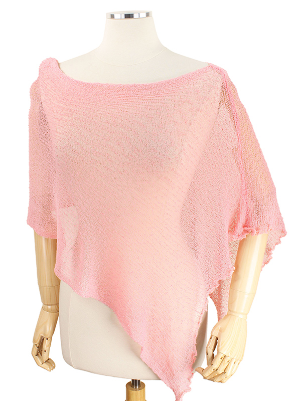 POPCORN KNIT MULTIWAY PONCHO - 100% ACRYLIC