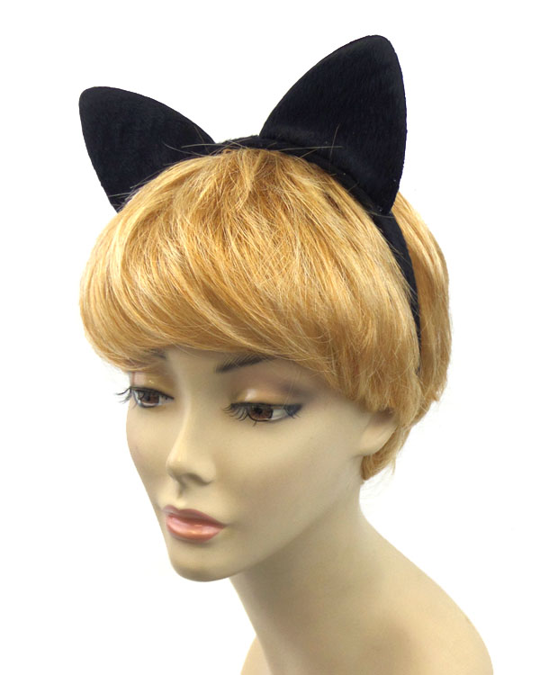 Fluffy colored ears headband 