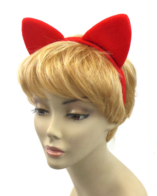 Fluffy colored ears headband