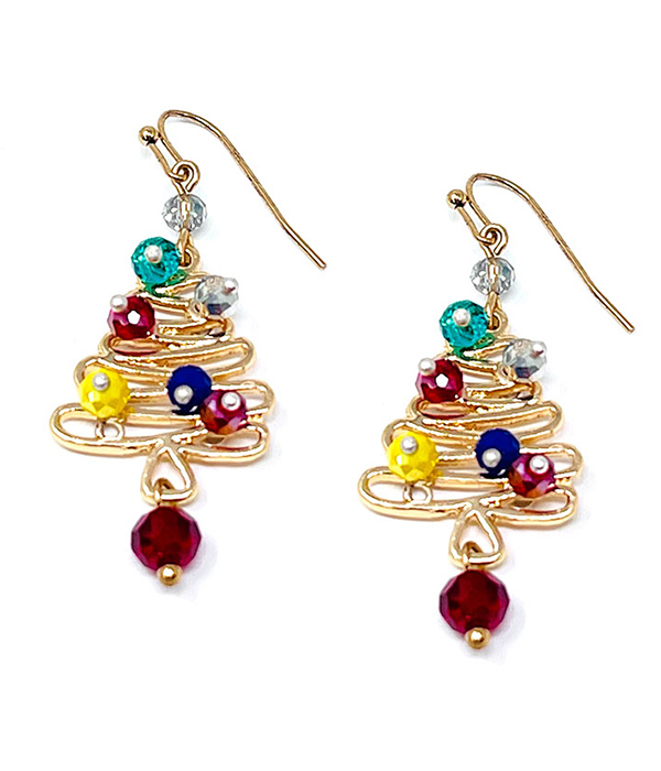 CHRISTMAS THEME EARRING - TREE