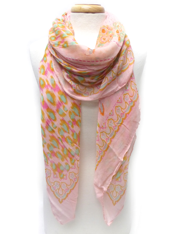 Animal print pattern print scarf