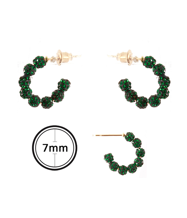 Fireball hoop earring 
