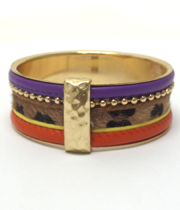 Five multi color bangle