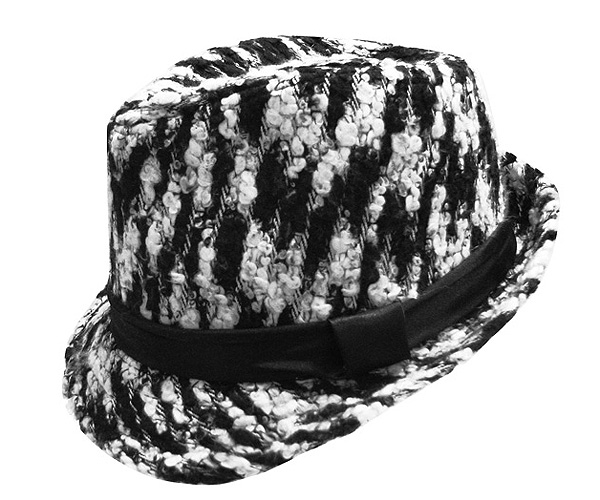 Cross hatched fedora