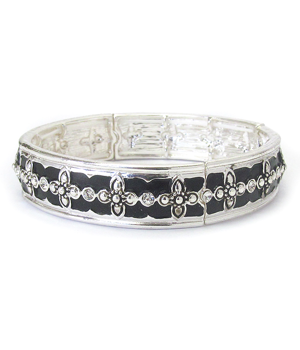 Designer textuerd stretch bracelet