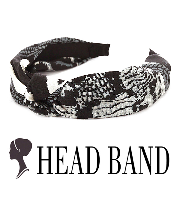 Animal print head band