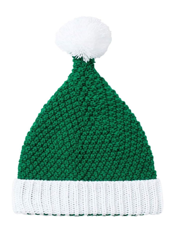 Christmas theme knitted santa hat