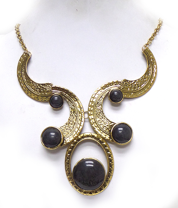 Vintage statement tribal style necklace