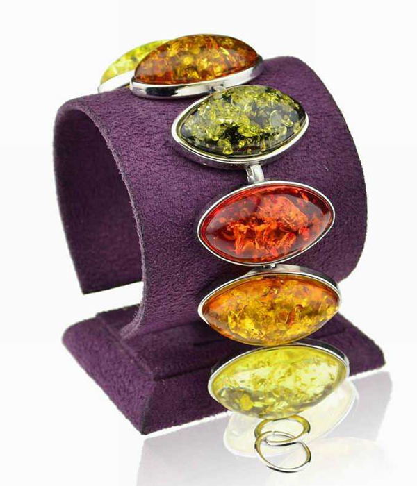 Resin amber vintage bracelet