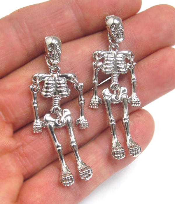 Skeleton puppet earring