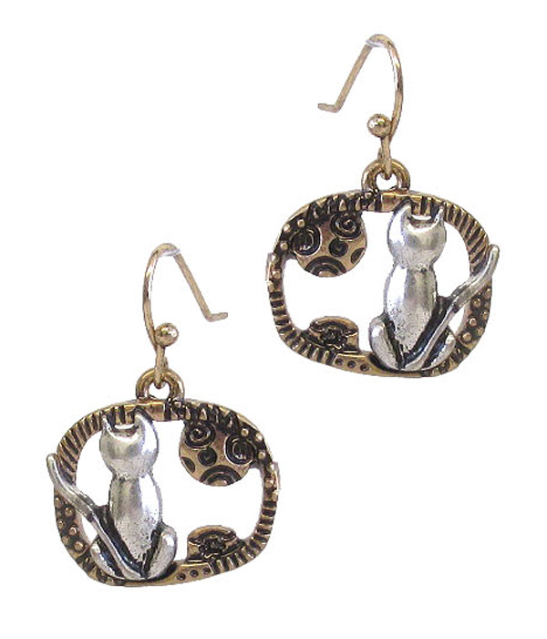 PET LOVERS THEME EARRING - CAT