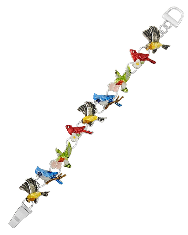 Epoxy magnetic bracelet - bird