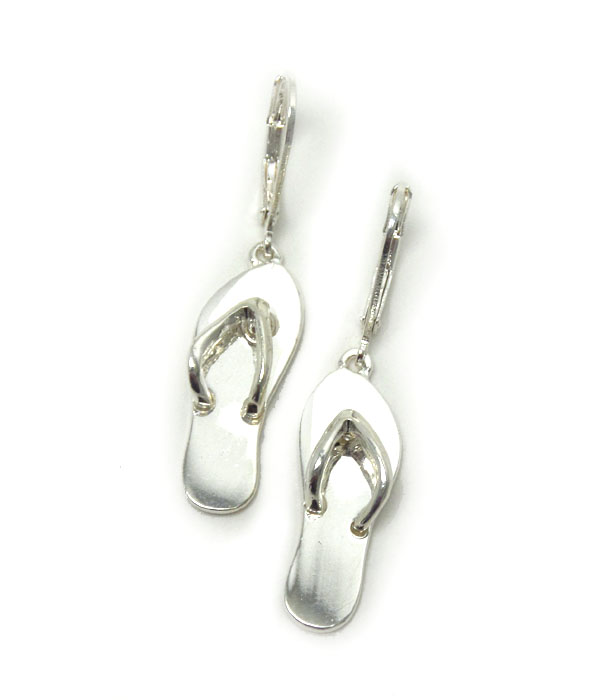 Bold flip flop charm earring