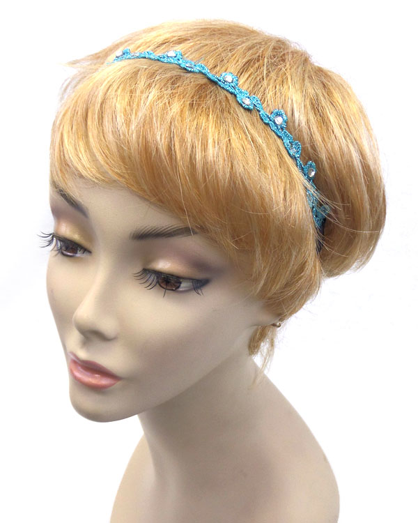 Flower lace design headband