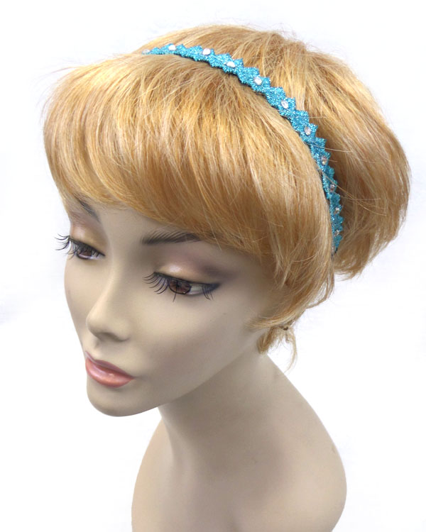Flower lace design headband 