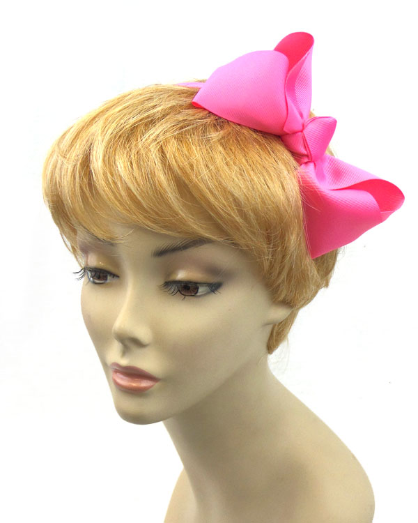Large spring color bow headband 