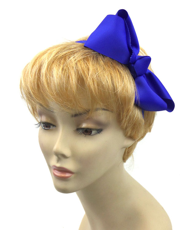 Large spring color bow headband