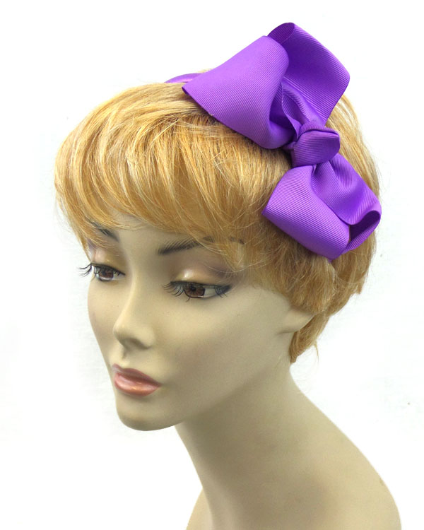 Large spring color bow headband 
