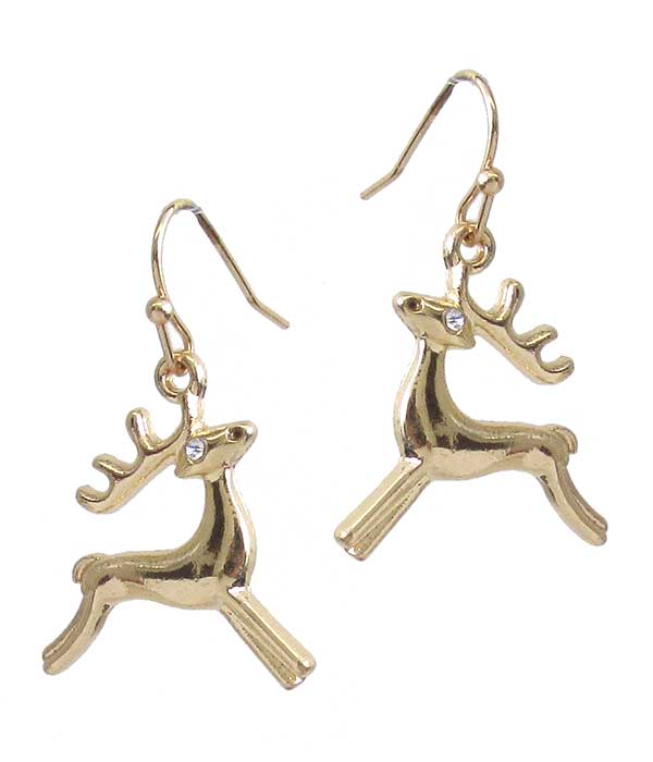 CHRISTMAS THEME REINDEER EARRING