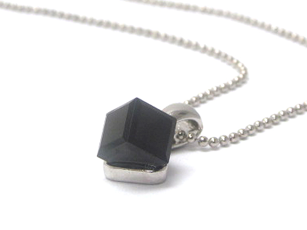 SWAROVSKI CUBE PENDANT NECKLACE - SPECIAL PRICE WITH LIMITED QUANTITY