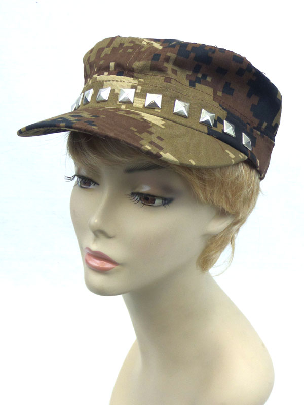 Army style stud hat