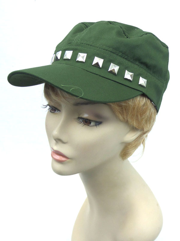 Plain stud line hat 