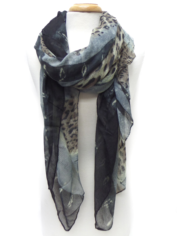Animal print scarf