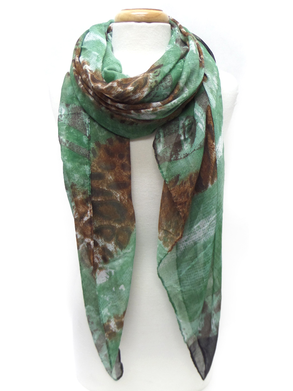Animal print scarf
